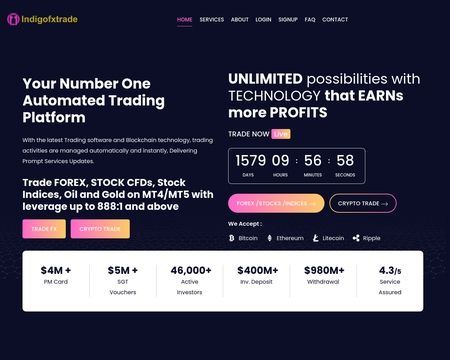 website thubmnail of Indigofxtrades
