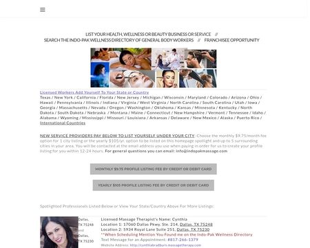 website thubmnail of Indo-Pak Massage