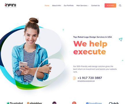 website thubmnail of Infini Logo Design