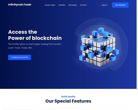 website thubmnail of Infinitycoin Trade