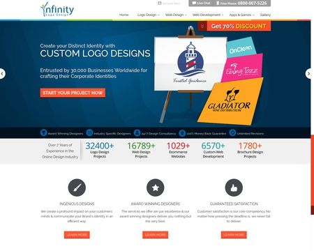 website thubmnail of InfinityLogoDesign.co.uk