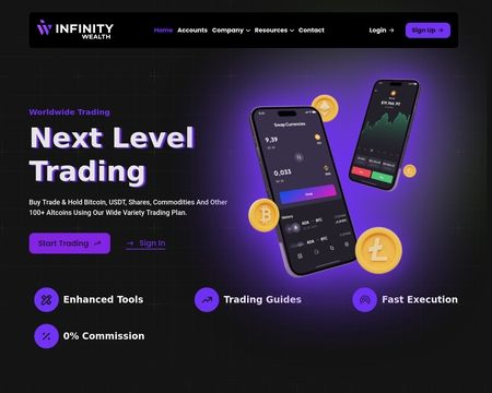website thubmnail of Infinity Wealth ltd