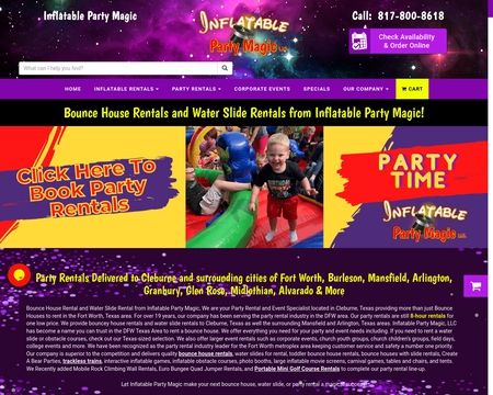 website thubmnail of Inflatable Party Magic