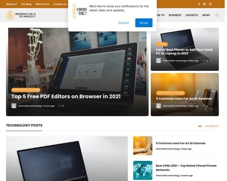 website thubmnail of Informationntechnology