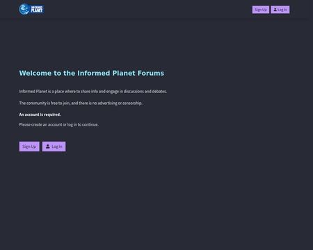website thubmnail of Informed Planet