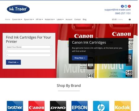 website thubmnail of Ink Trader
