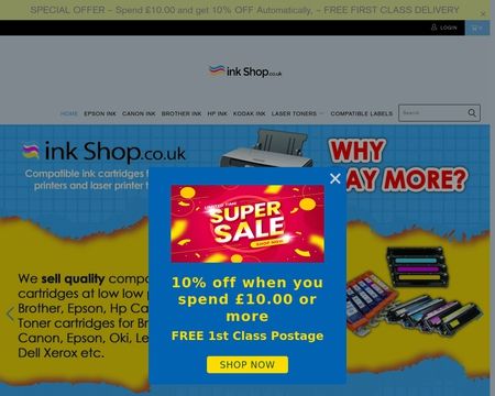 website thubmnail of Inkshop.co.uk