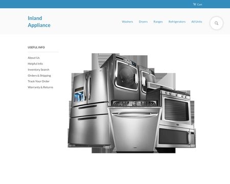 website thubmnail of Inland Appliance