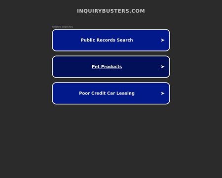 website thubmnail of InquiryBusters