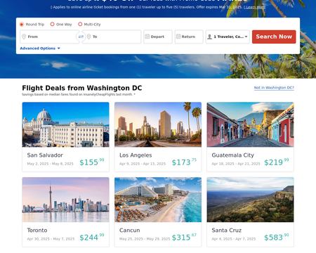website thubmnail of Insanely Cheap Flights