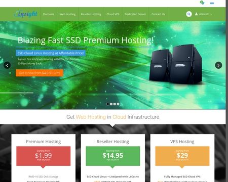 website thubmnail of Insight Web Hosting