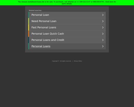 website thubmnail of Installment-loans.biz