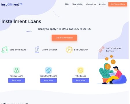 website thubmnail of Installment Loans Online