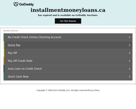 website thubmnail of Installmentmoneyloans.ca