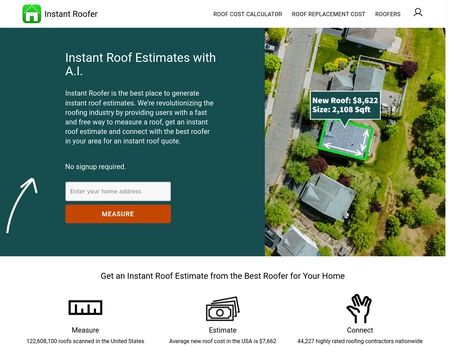 website thubmnail of Instantroofer
