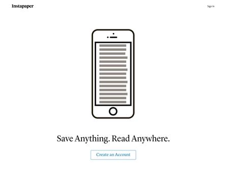 website thubmnail of Instapaper