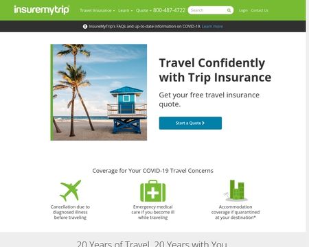 website thubmnail of InsureMyTrip