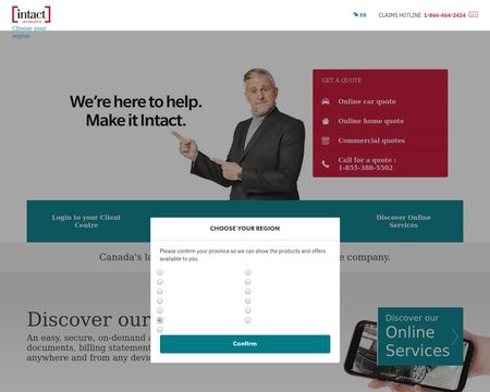 website thubmnail of Intact.ca