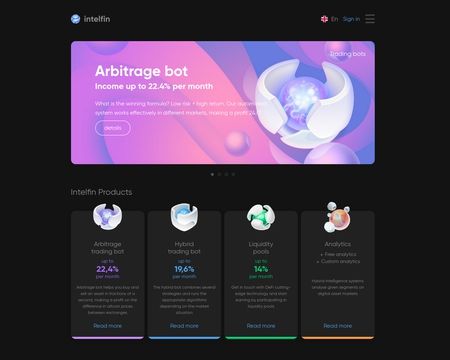 website thubmnail of Intelfin.io