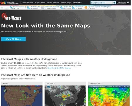 website thubmnail of Intellicast