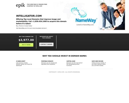website thubmnail of Intelligator