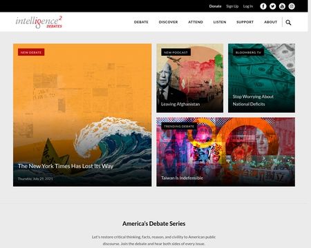 website thubmnail of Intelligence Squared US