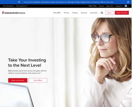 website thubmnail of Interactive Brokers