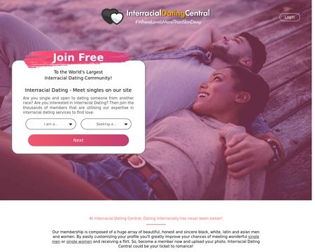 website thubmnail of Interracial Dating Central