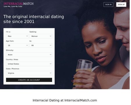 website thubmnail of InterracialMatch
