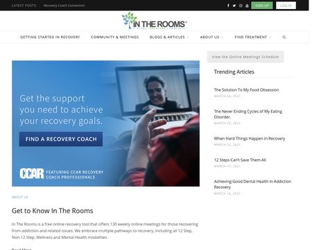 website thubmnail of In The Rooms