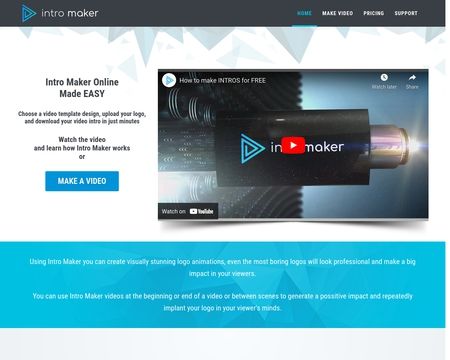 website thubmnail of IntroMaker.net