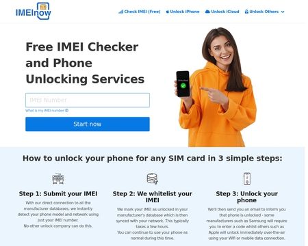 website thubmnail of iPhoneIMEI.net