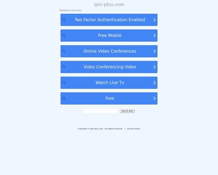 website thubmnail of Iptv-plus
