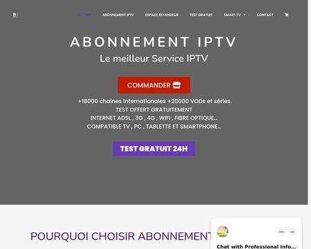 website thubmnail of Iptv-tech