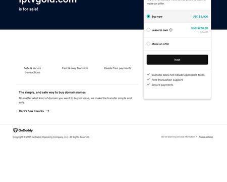 website thubmnail of IPTVGOLD