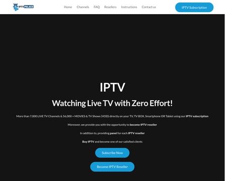 website thubmnail of IPTV Palace