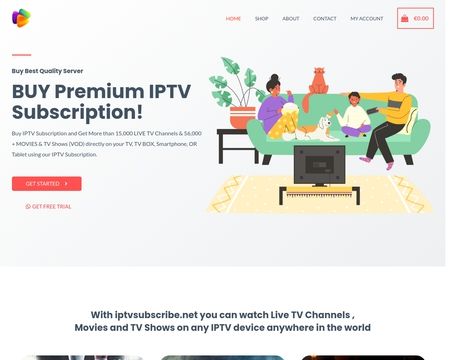 website thubmnail of Iptvsubscribe.net