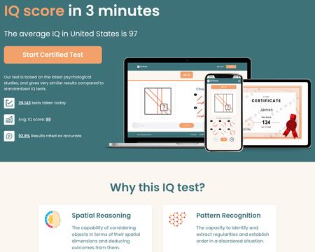 website thubmnail of Iqbrain.org