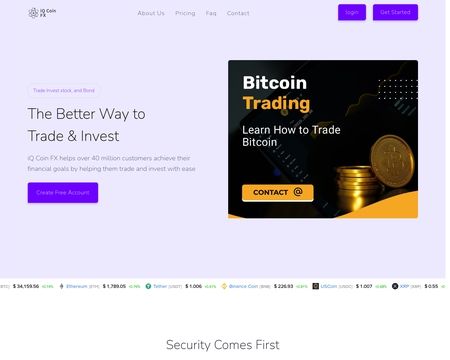 website thubmnail of Iqcoinfx