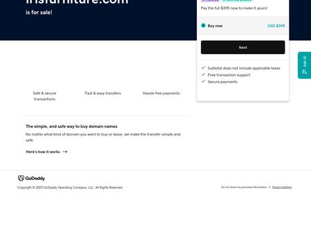 website thubmnail of Iris Furniture