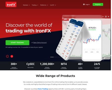 website thubmnail of IronFX EU