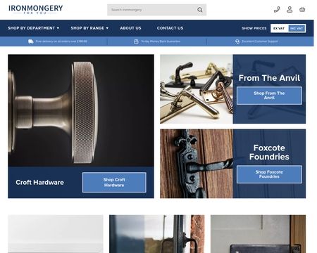 website thubmnail of Ironmongeryforyou