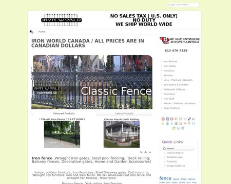 website thubmnail of Ironworld.ca