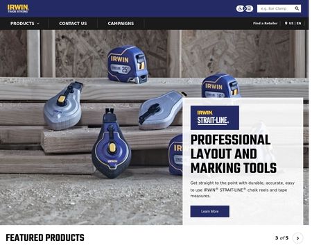 website thubmnail of Irwintools