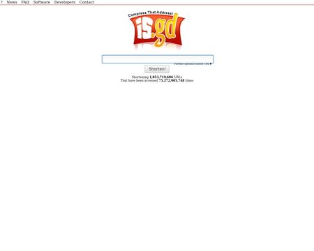website thubmnail of Is.gd