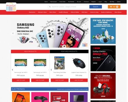 website thubmnail of iShopping.pk