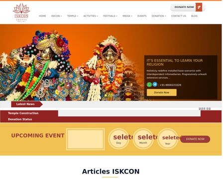 website thubmnail of ISKCON Dwarka, ISKCON Temple In Delhi