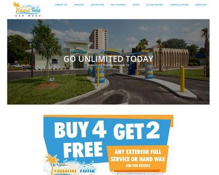 website thubmnail of Islandtime Car Wash