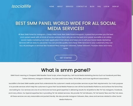 website thubmnail of Isociallife
