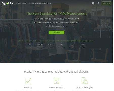 website thubmnail of iSpot.tv